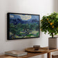 Olive Trees with the Alpilles in the Background, 1889 - Floater Framed Canvas Print