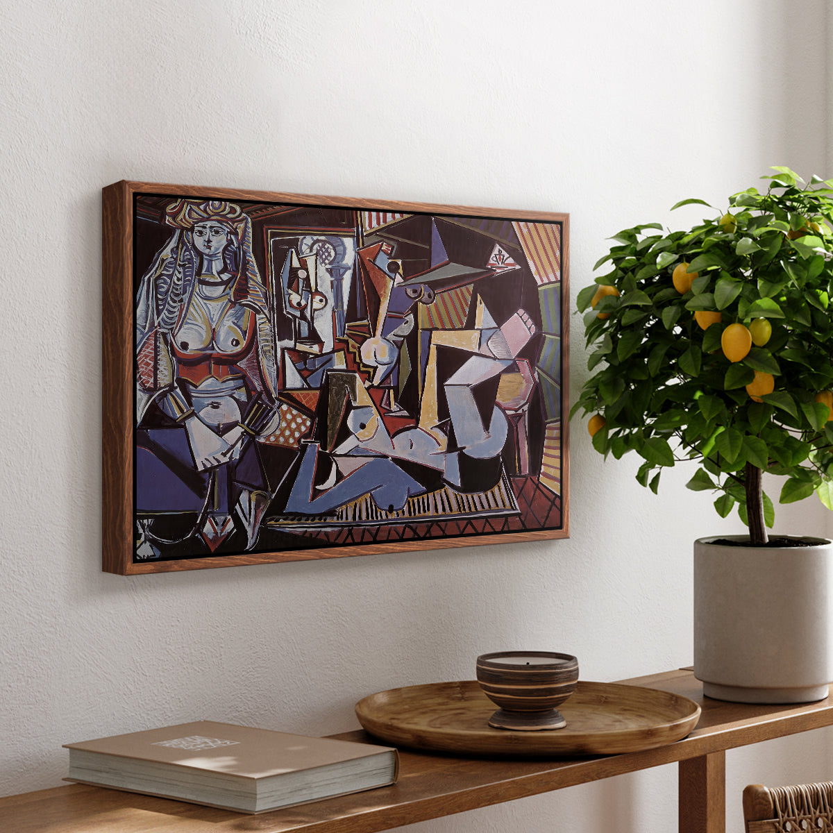 Women of Algiers (Version O), 1955 - Floater Framed Canvas Print