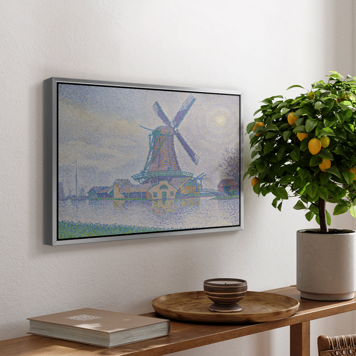 Mill of Edam (Moulin d'Edam), 1896 - Floater Framed Canvas Print