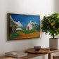 Three White Cottages at Saintes-Maries, 1888 - Floater Framed Canvas Print