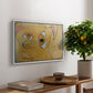 Cubist Dog with Stars (Student Art) - Floater Framed Canvas Print
