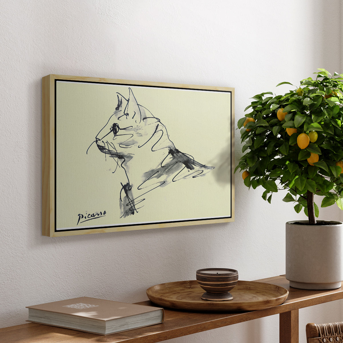 Cat (Le chat), c. 1961 - Floater Framed Canvas Print