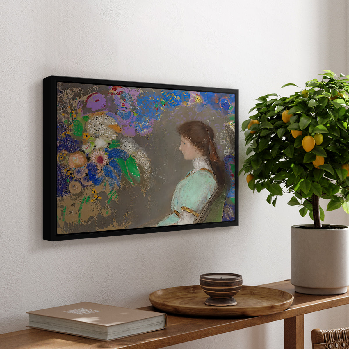Portrait of Violette Heymann, 1910 - Floater Framed Canvas Print