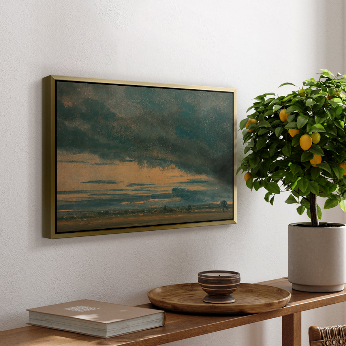 Cloud Study, c. 1821 - Floater Framed Canvas Print