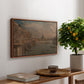 Somerset House Terrace from Waterloo Bridge, c. 1819 - Floater Framed Canvas Print