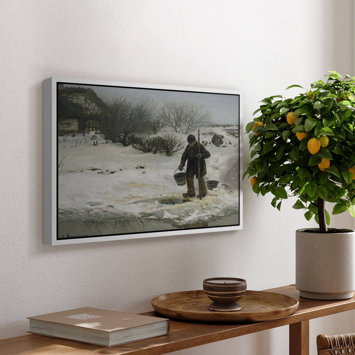 Tøsne, 1895 - Floater Framed Canvas Print