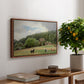 Farm with Grazing Cows (Bondegård med beitende kuer), 1892 - Floater Framed Canvas Print