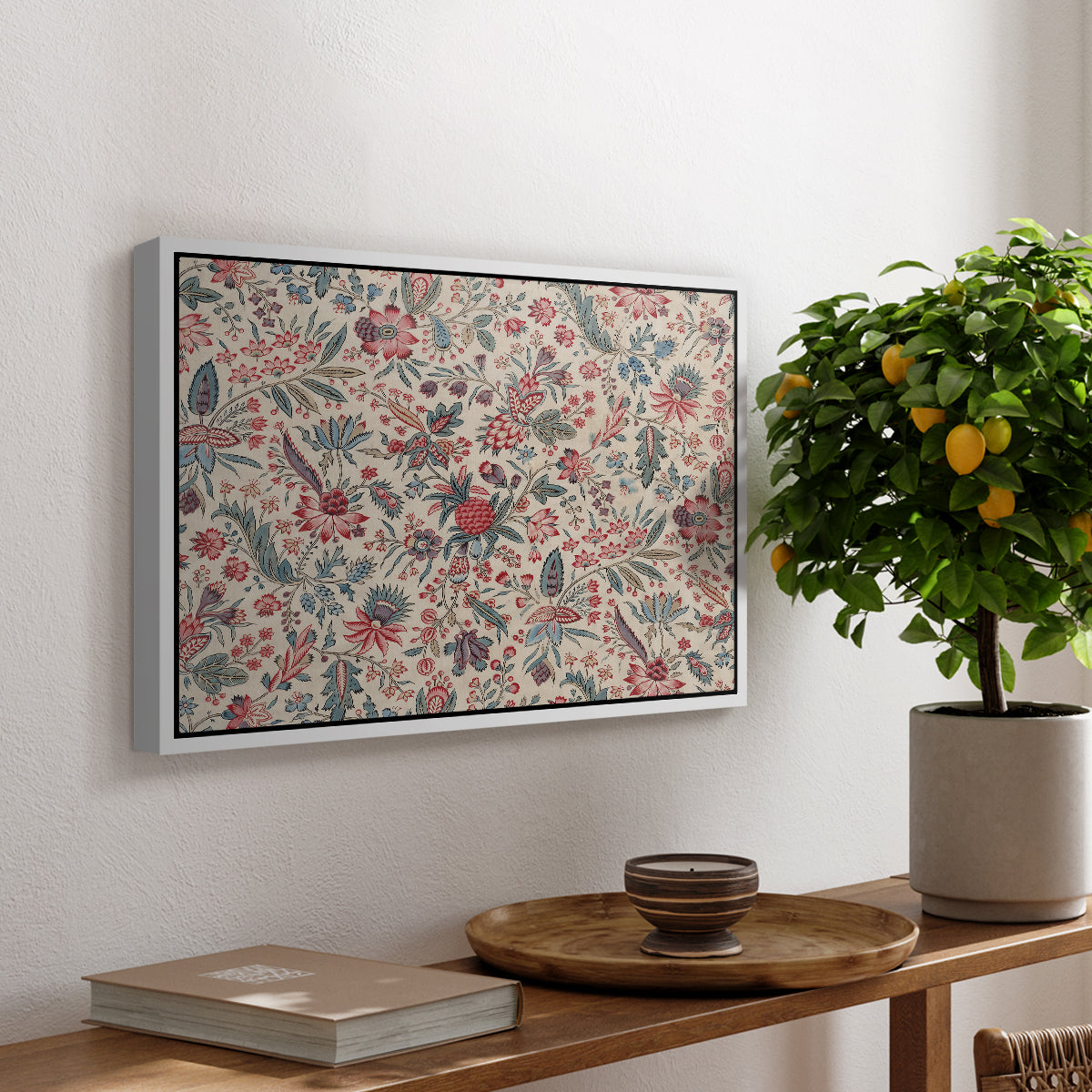 Anaras - Cream, c. 1775-1800 - Floater Framed Canvas Print