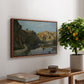 River Landscape with Cliffs, c. 1850-1860 - Floater Framed Canvas Print