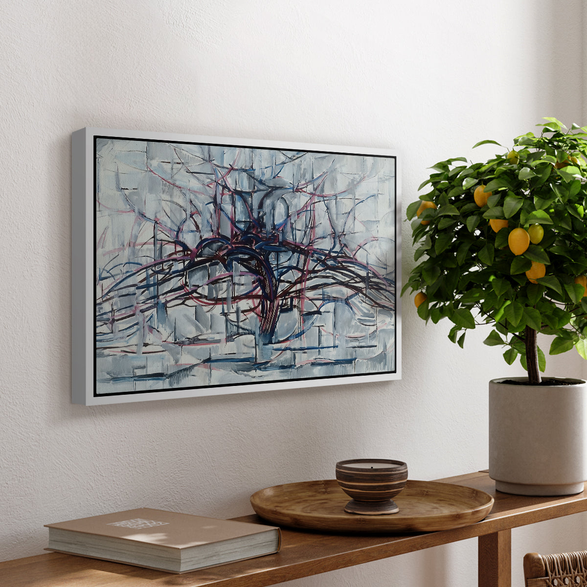 Horizontal Tree, 1912 - Floater Framed Canvas Print