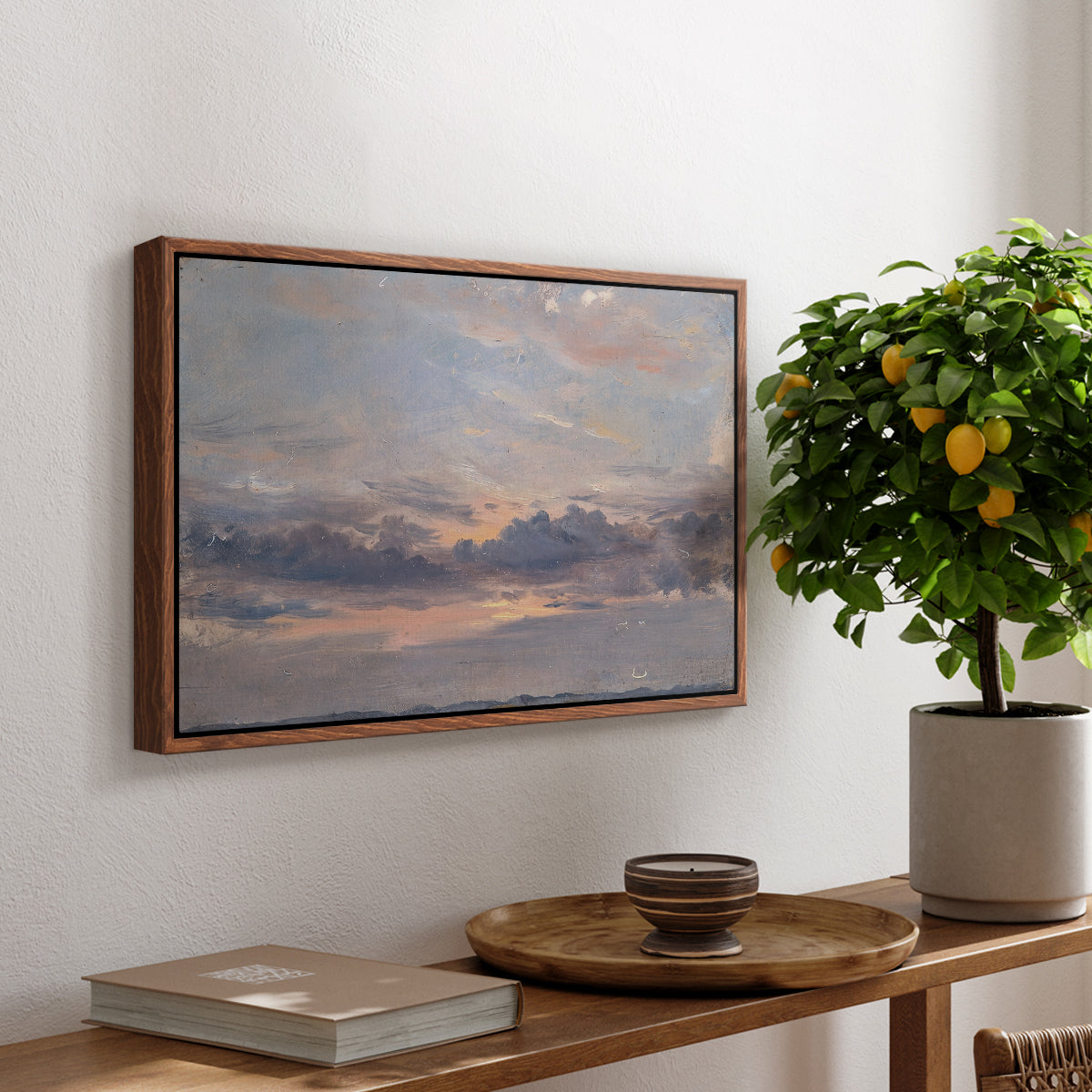 A Cloud Study, Sunset, c. 1821-1822 - Floater Framed Canvas Print