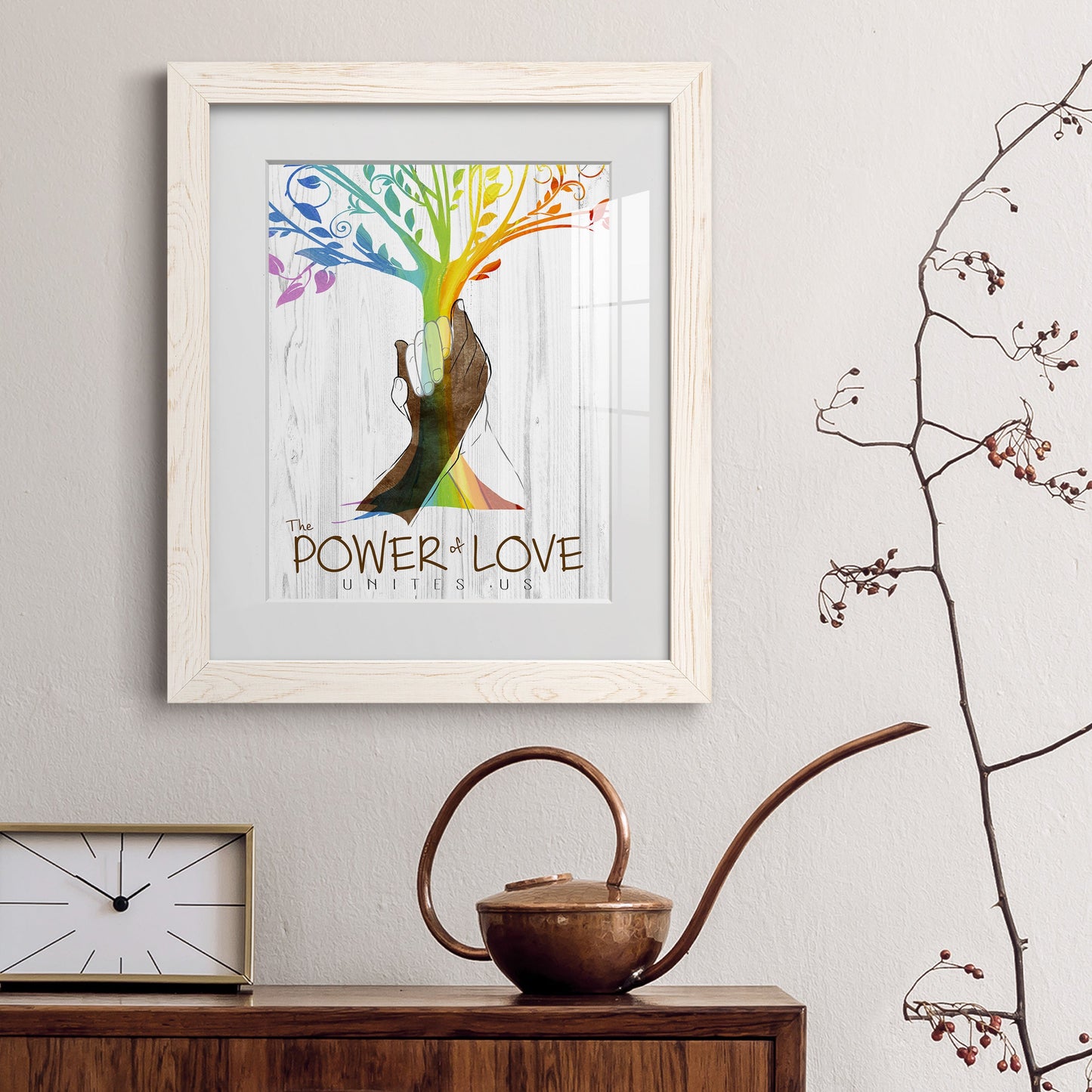 Power of Love - Premium Framed Print - Distressed Barnwood Frame - Ready to Hang