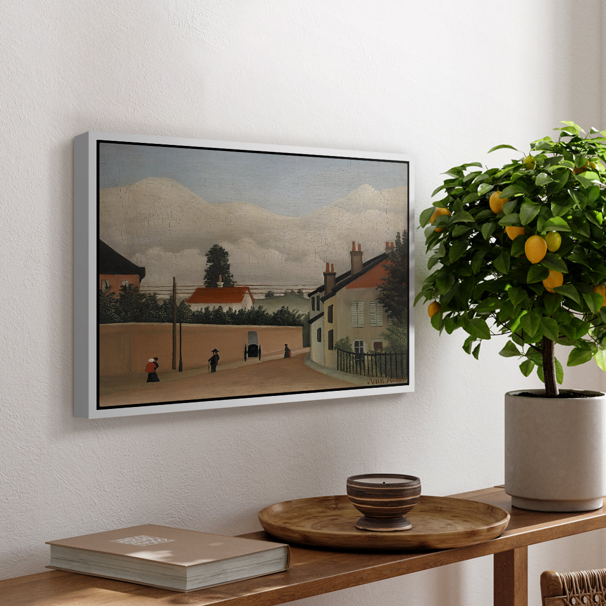 Outskirts of Paris, c. 1906-1910 - Floater Framed Canvas Print
