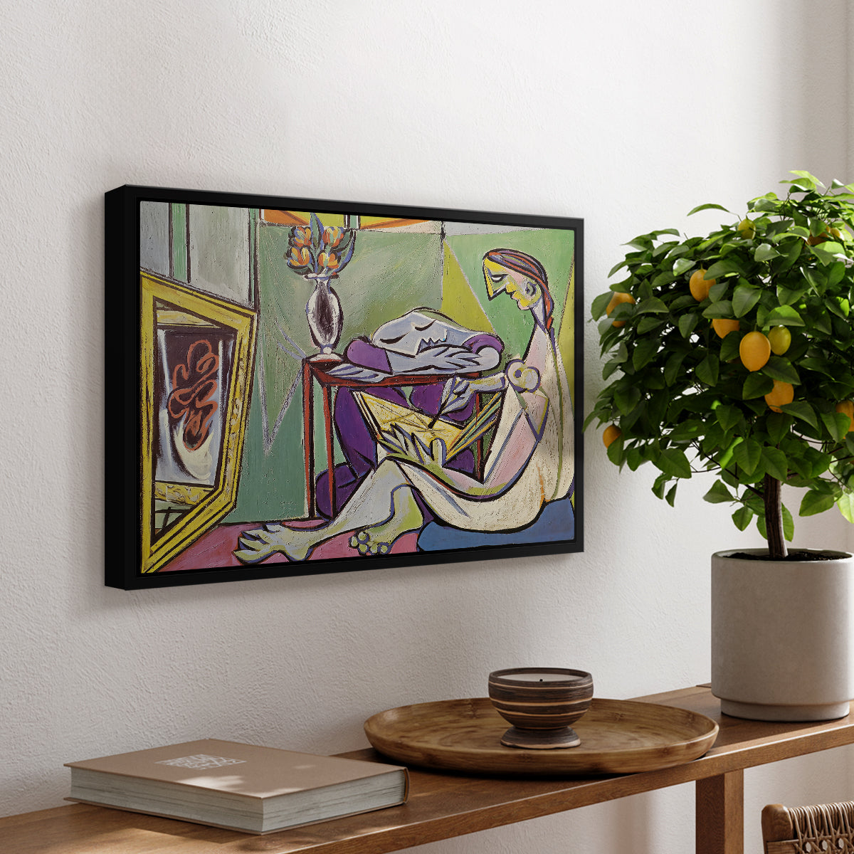 The Muse, 1935 - Floater Framed Canvas Print