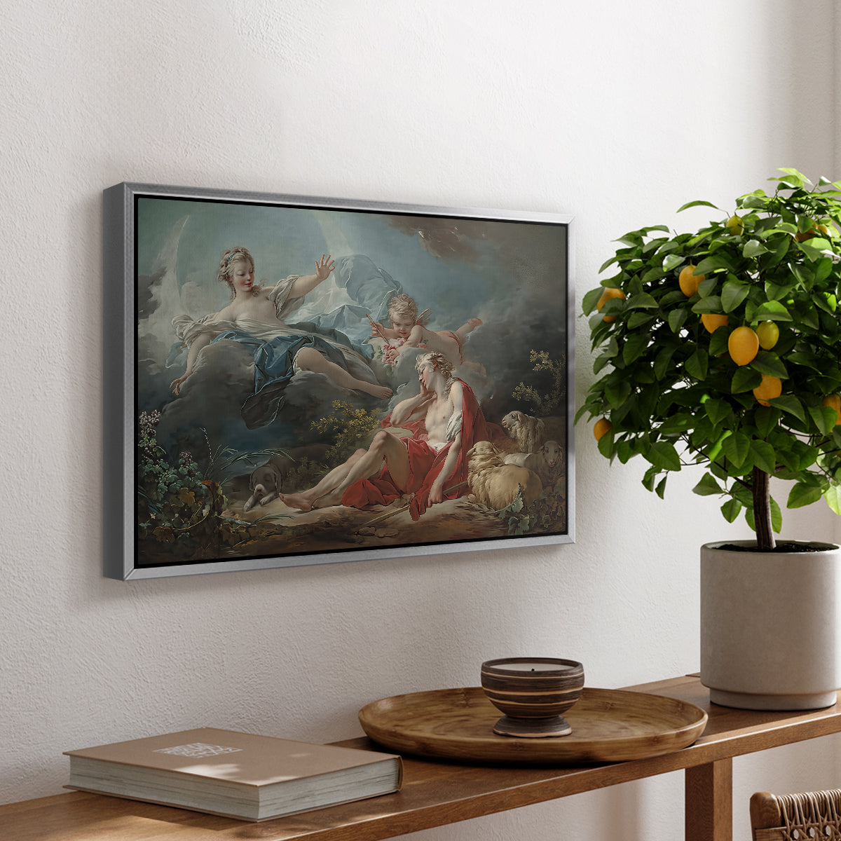 Diana and Endymion, c. 1753-1756 - Floater Framed Canvas Print