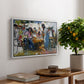 Net Menders in Valencia, 1909 - Floater Framed Canvas Print
