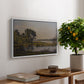 Landscape with a River, 1892 - Floater Framed Canvas Print