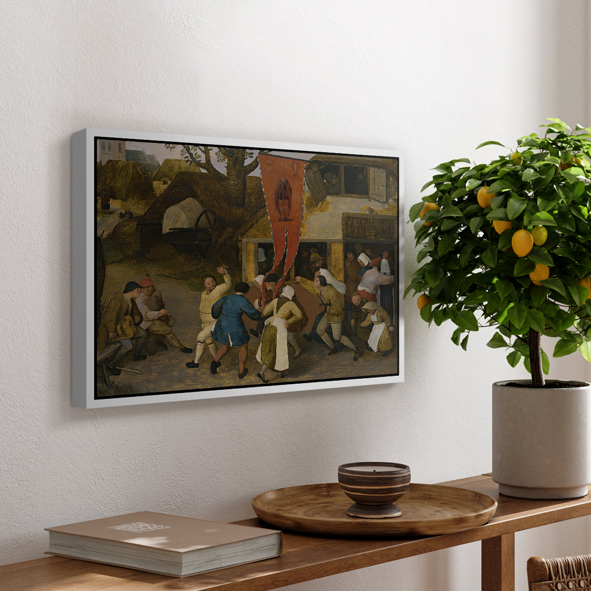 A Village Fair, c. 1567-1569 - Floater Framed Canvas Print