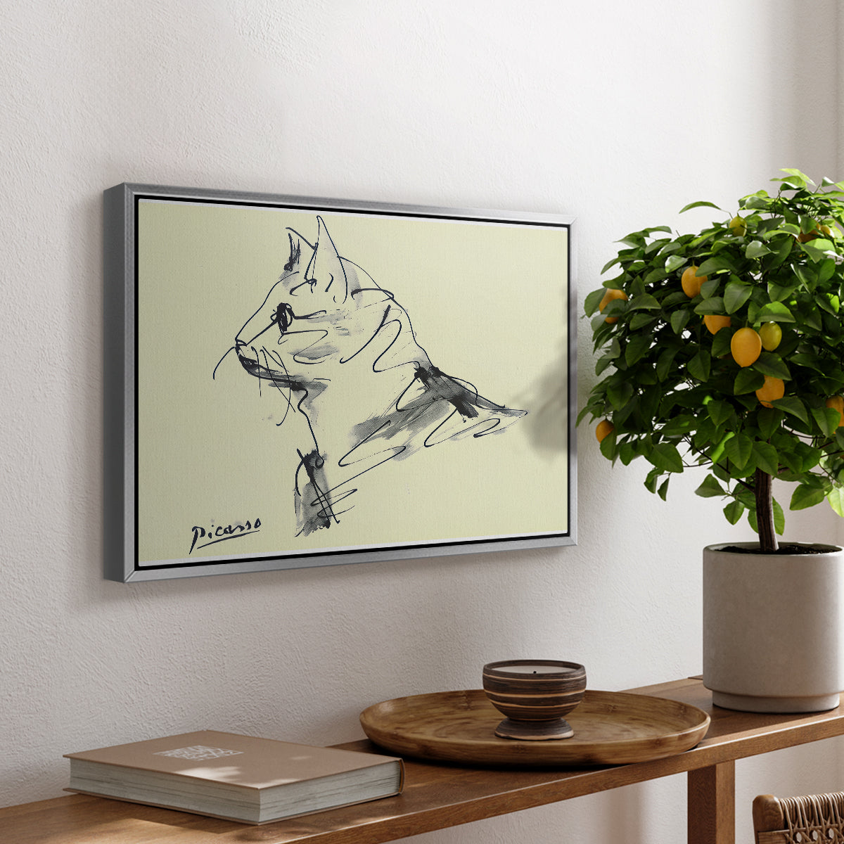 Cat (Le chat), c. 1961 - Floater Framed Canvas Print