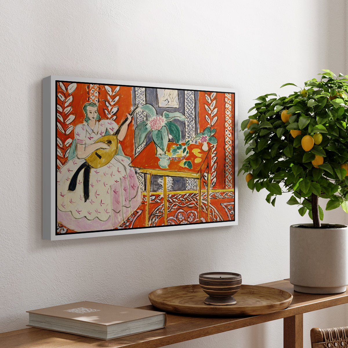 The Lute (Le luth), 1943 - Floater Framed Canvas Print