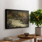 Waterfall in Hallingdal, 1848 - Floater Framed Canvas Print