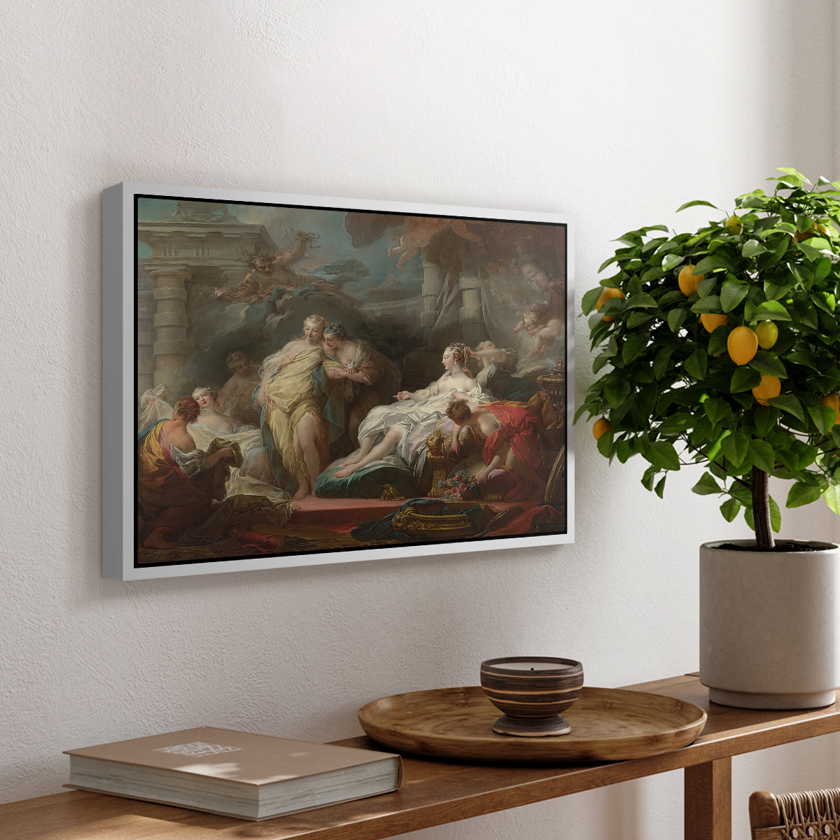 Psyche Showing Her Sisters Her Gifts from Cupid, 1753 - Floater Framed Canvas Print