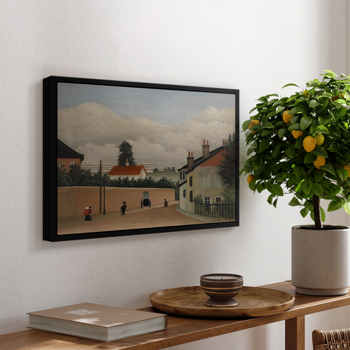 Outskirts of Paris, c. 1906-1910 - Floater Framed Canvas Print