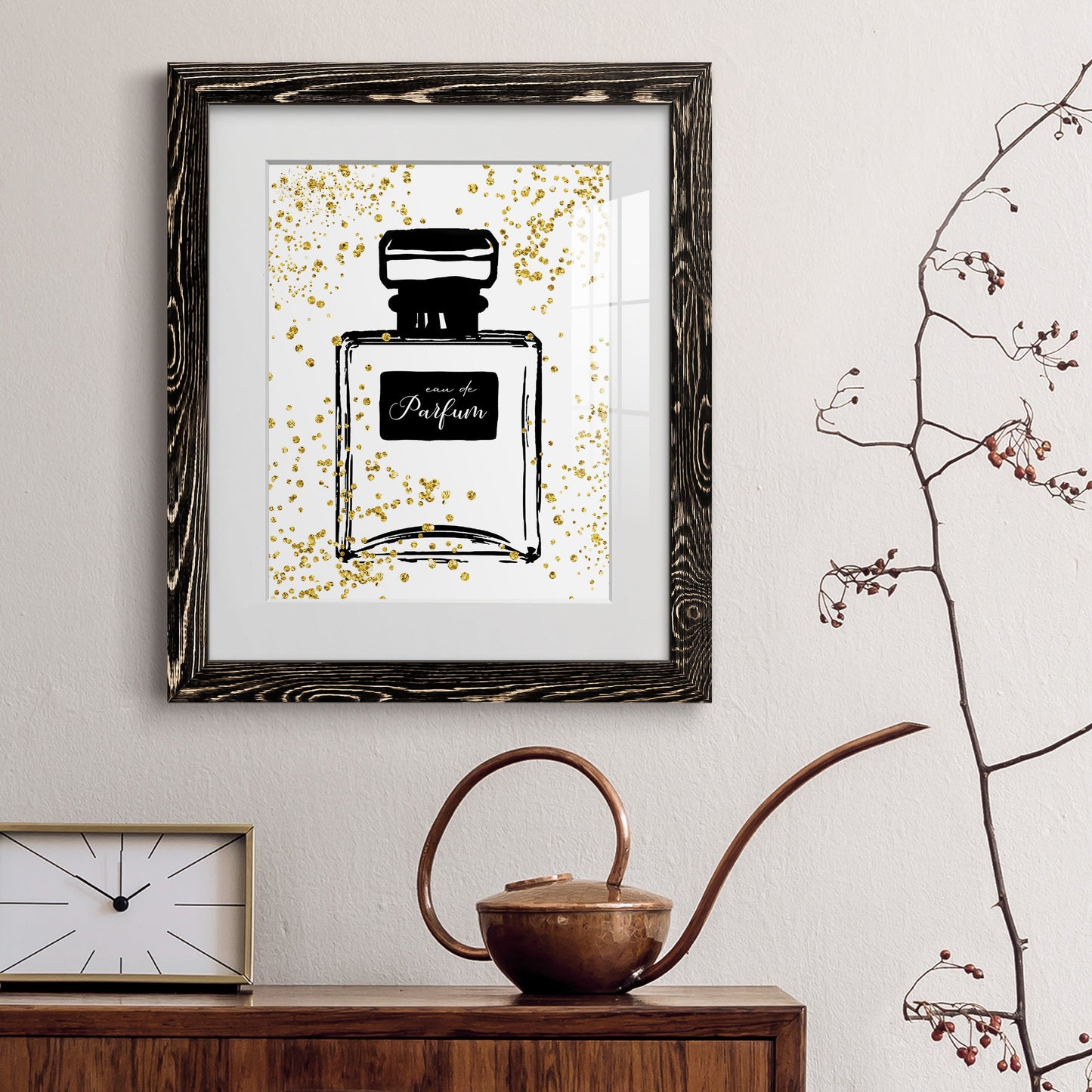 Glitter Perfume II - Premium Framed Print - Distressed Barnwood Frame - Ready to Hang