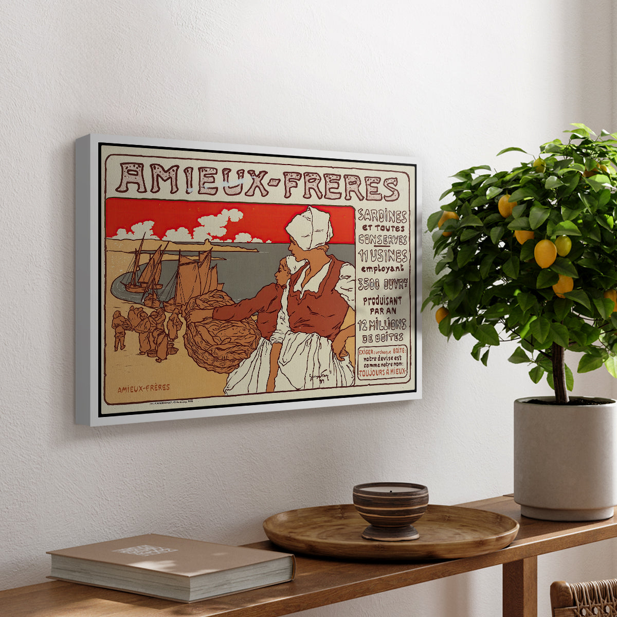 Amieux-Frères (Advertising Poster), 1899 - Floater Framed Canvas Print