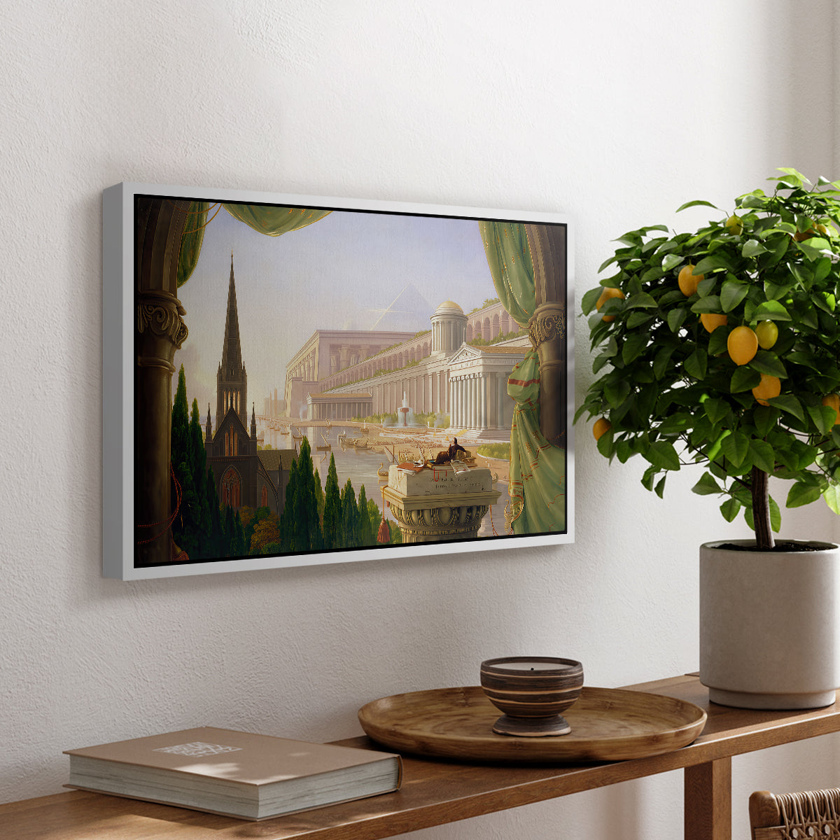 The Architect's Dream, 1840 - Floater Framed Canvas Print