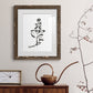 Inky Botanical III - Premium Framed Print - Distressed Barnwood Frame - Ready to Hang