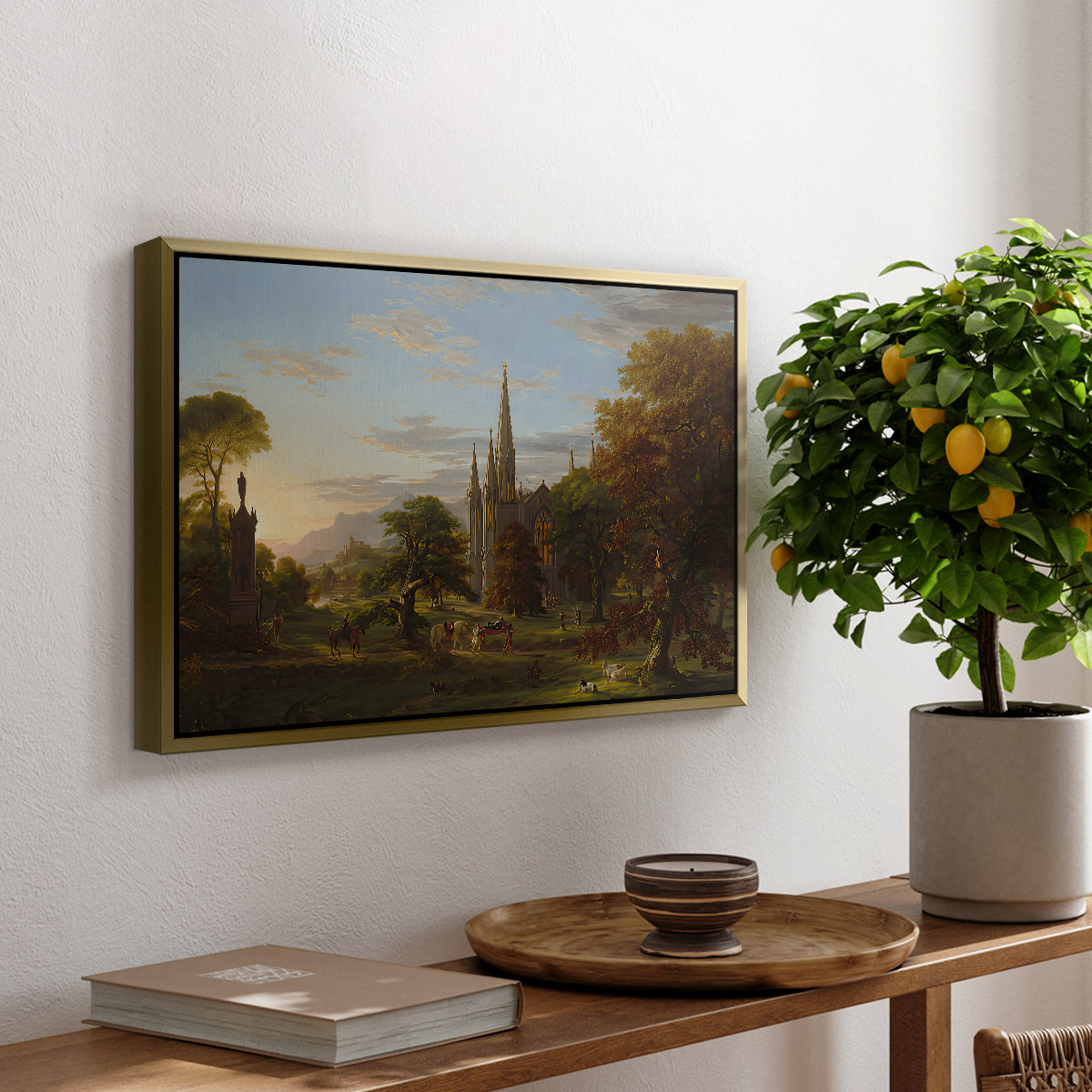The Return, 1837 - Floater Framed Canvas Print
