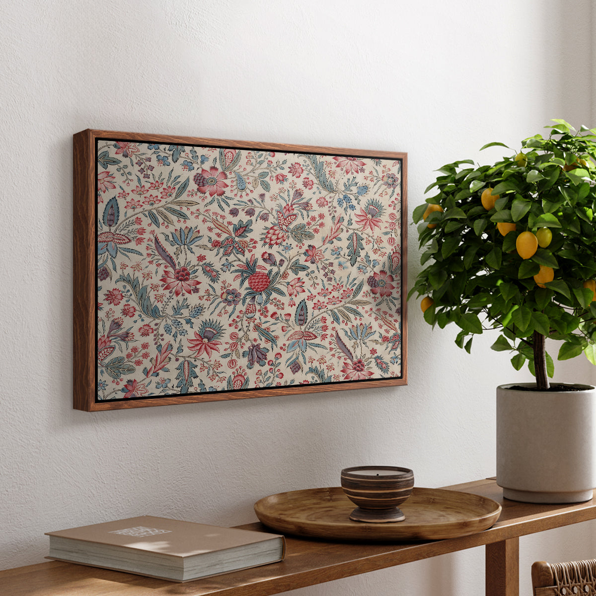 Anaras - Cream, c. 1775-1800 - Floater Framed Canvas Print