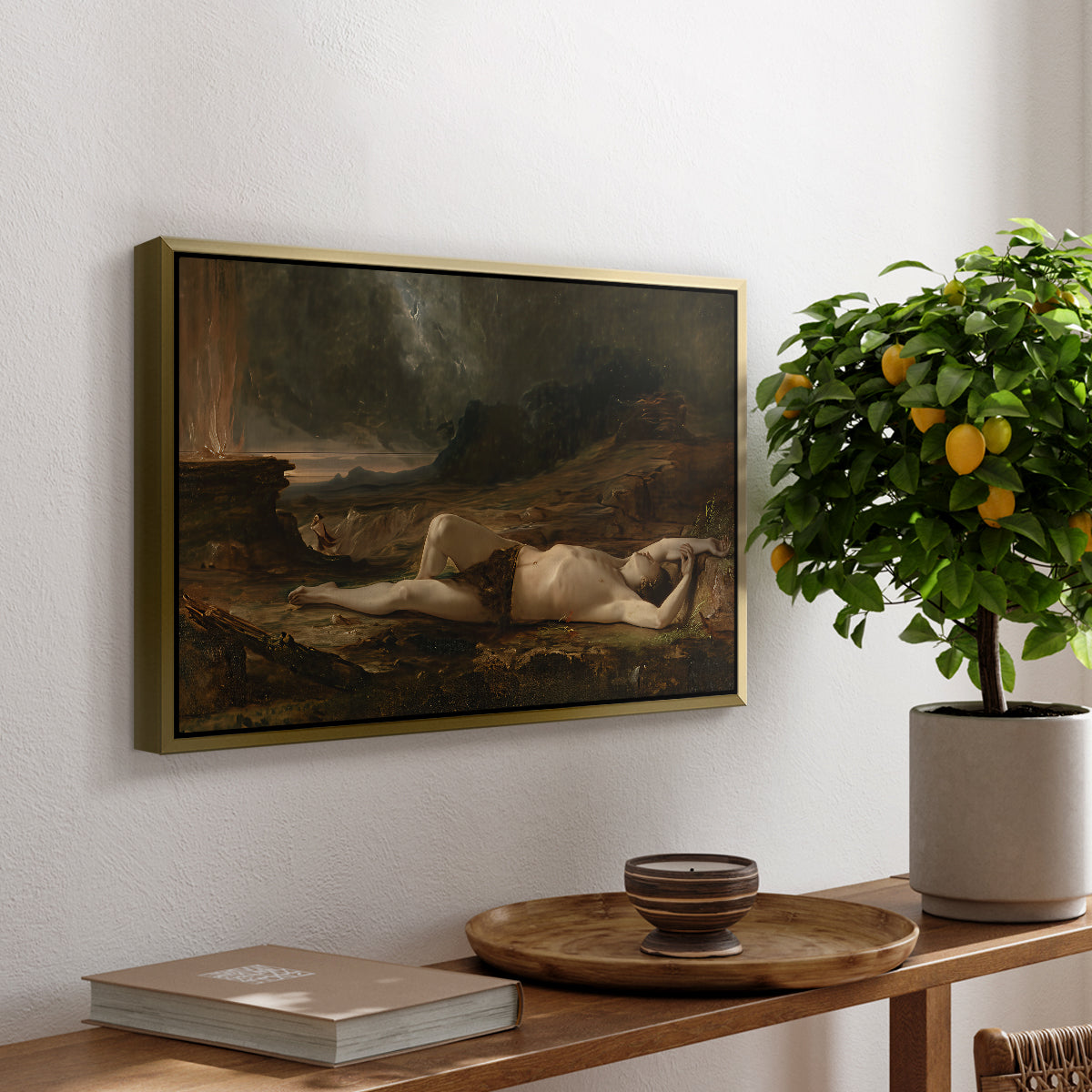 The Dead Abel, 1832 - Floater Framed Canvas Print
