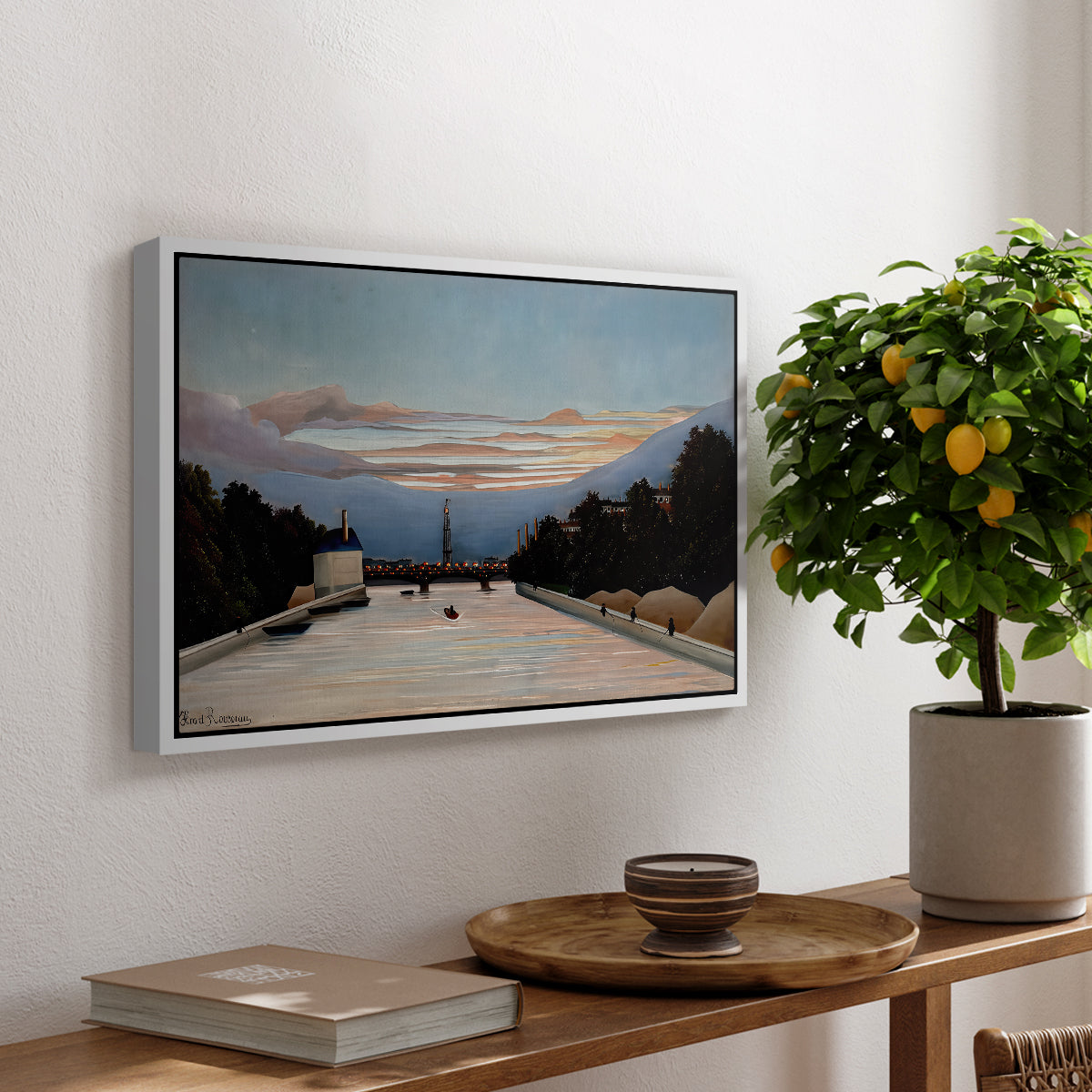 The Eiffel Tower, c. 1898 - Floater Framed Canvas Print
