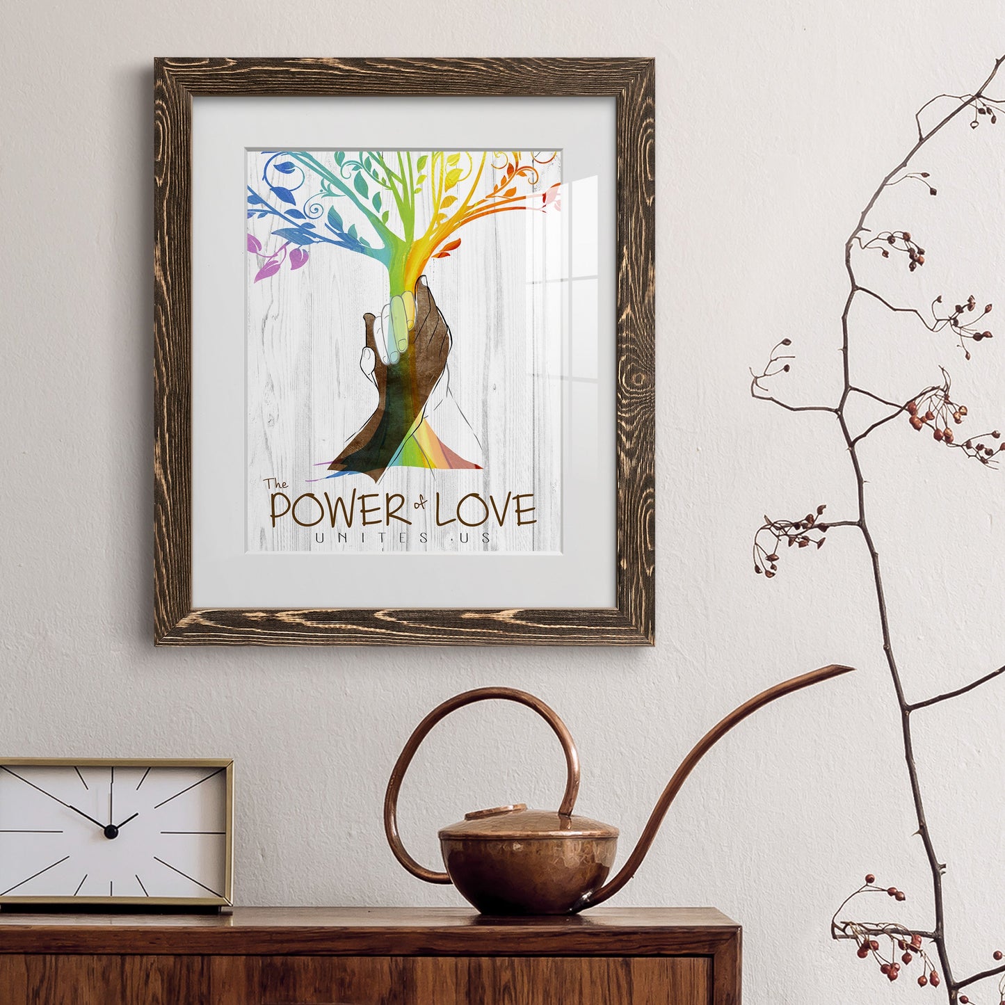 Power of Love - Premium Framed Print - Distressed Barnwood Frame - Ready to Hang