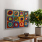Color Study: Squares with Concentric Circles, 1913 - Floater Framed Canvas Print
