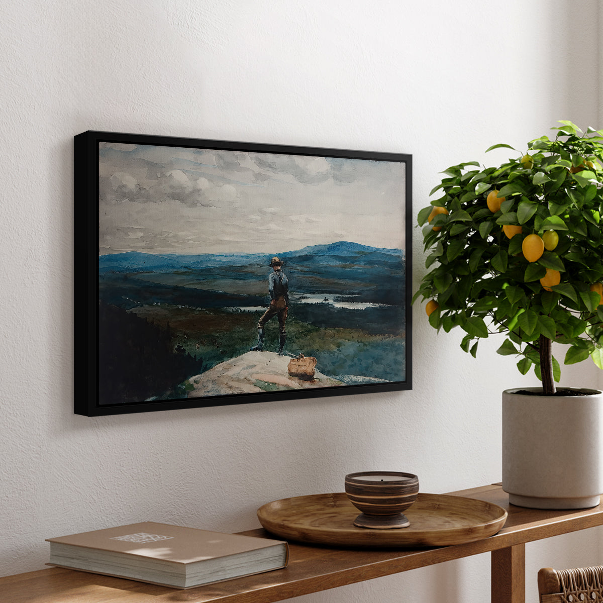 The Ranger, Adirondacks, 1882 - Floater Framed Canvas Print
