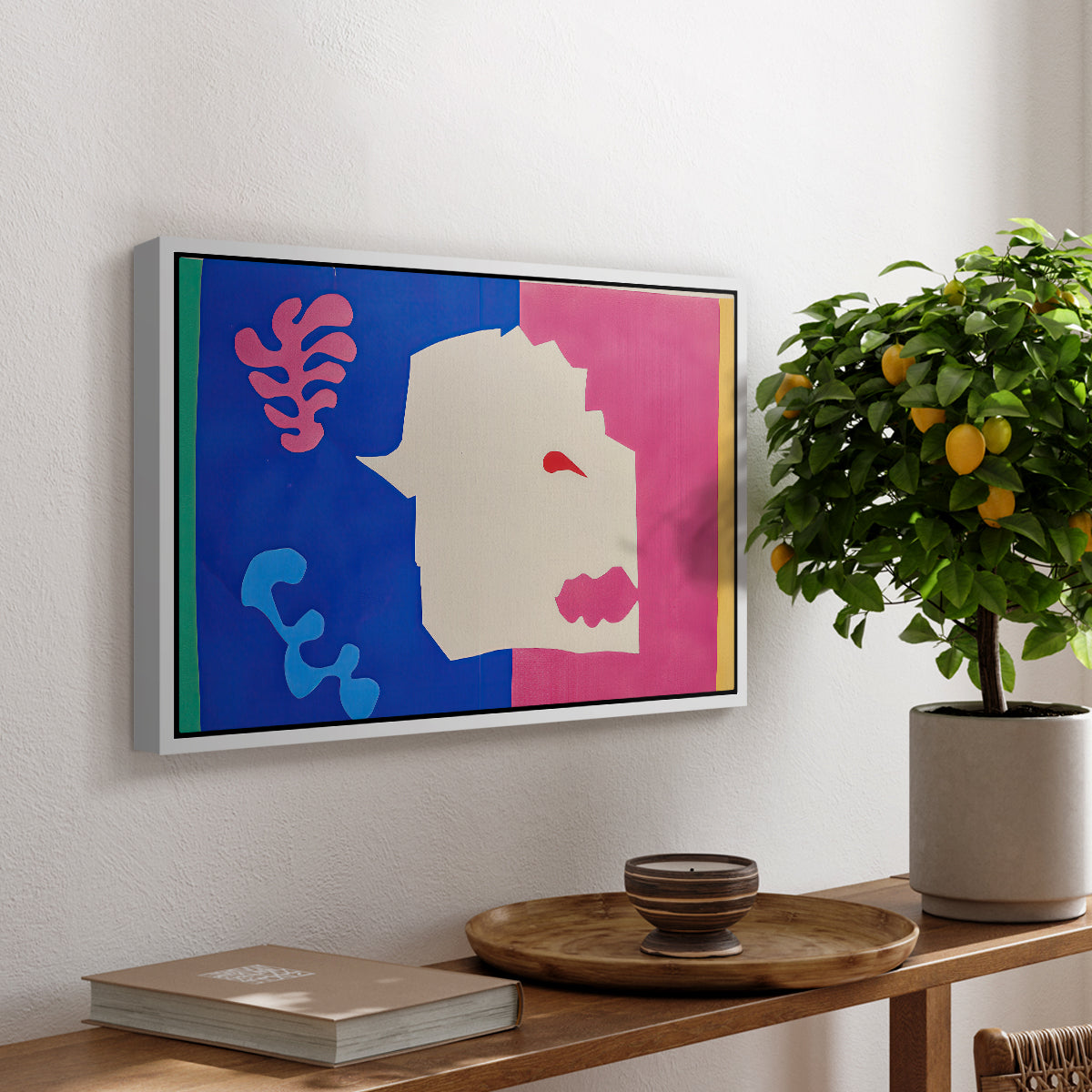 The Wolf (Le loup), from Jazz, 1947 - Floater Framed Canvas Print