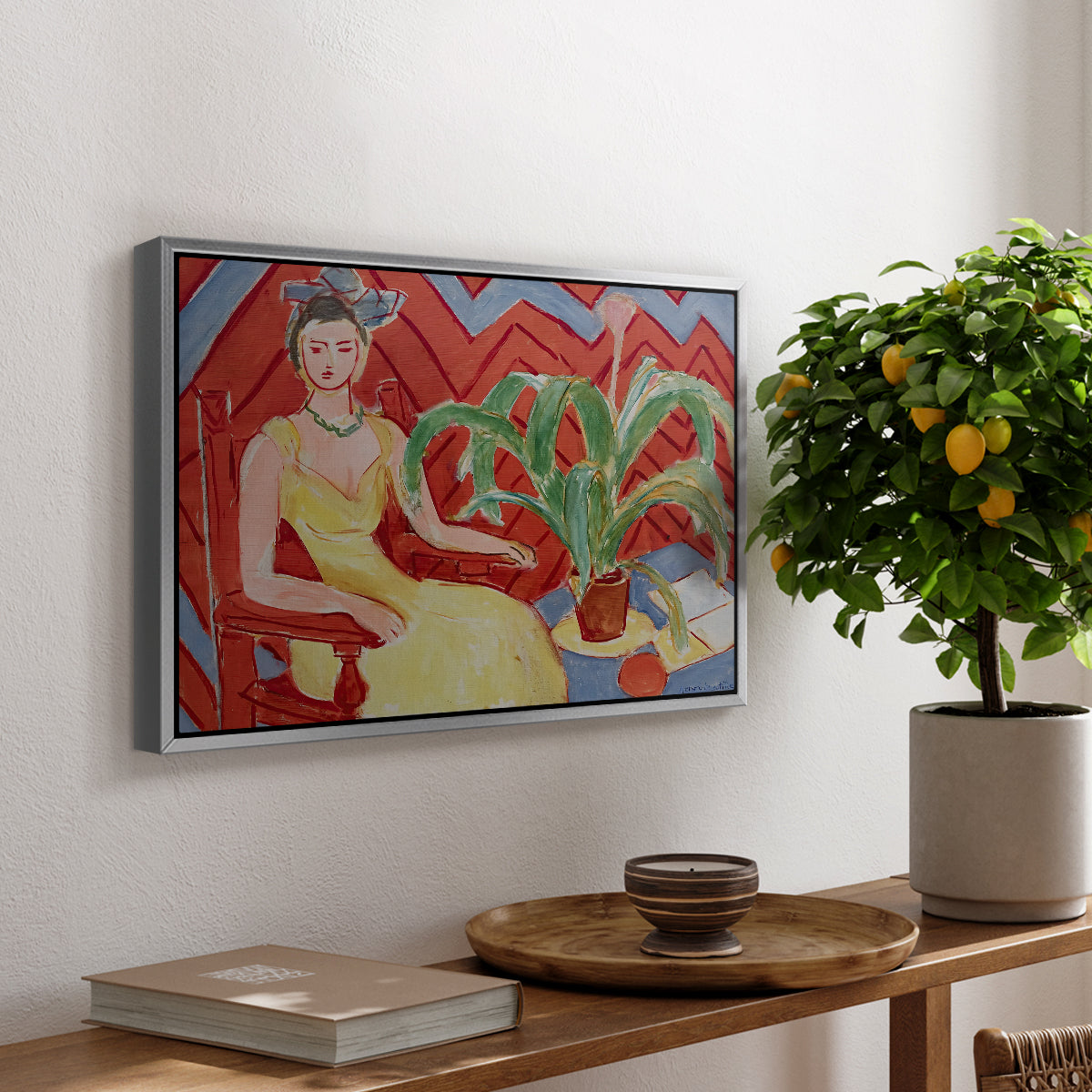 Michaella, 1943 - Floater Framed Canvas Print