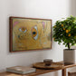 Cubist Dog with Stars (Student Art) - Floater Framed Canvas Print