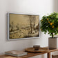 Winter Landscape with Skaters and Bird Trap, 1565 - Floater Framed Canvas Print