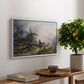 An Alpine Farm on the Untersberg, 1835 - Floater Framed Canvas Print