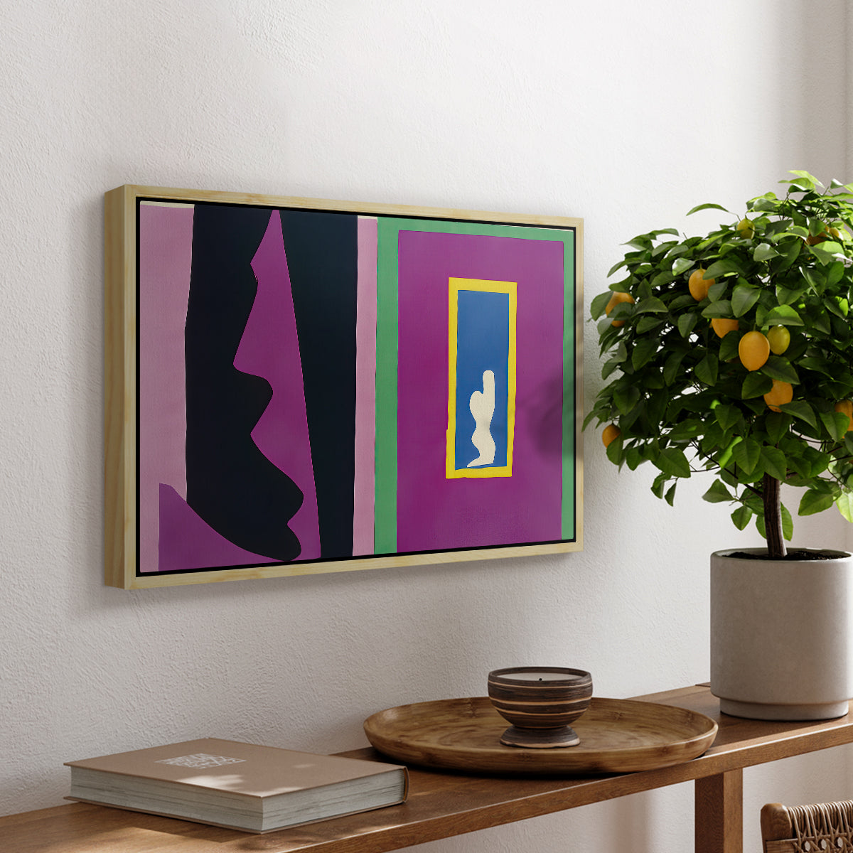 Destiny (Le destin), from Jazz, 1947 - Floater Framed Canvas Print
