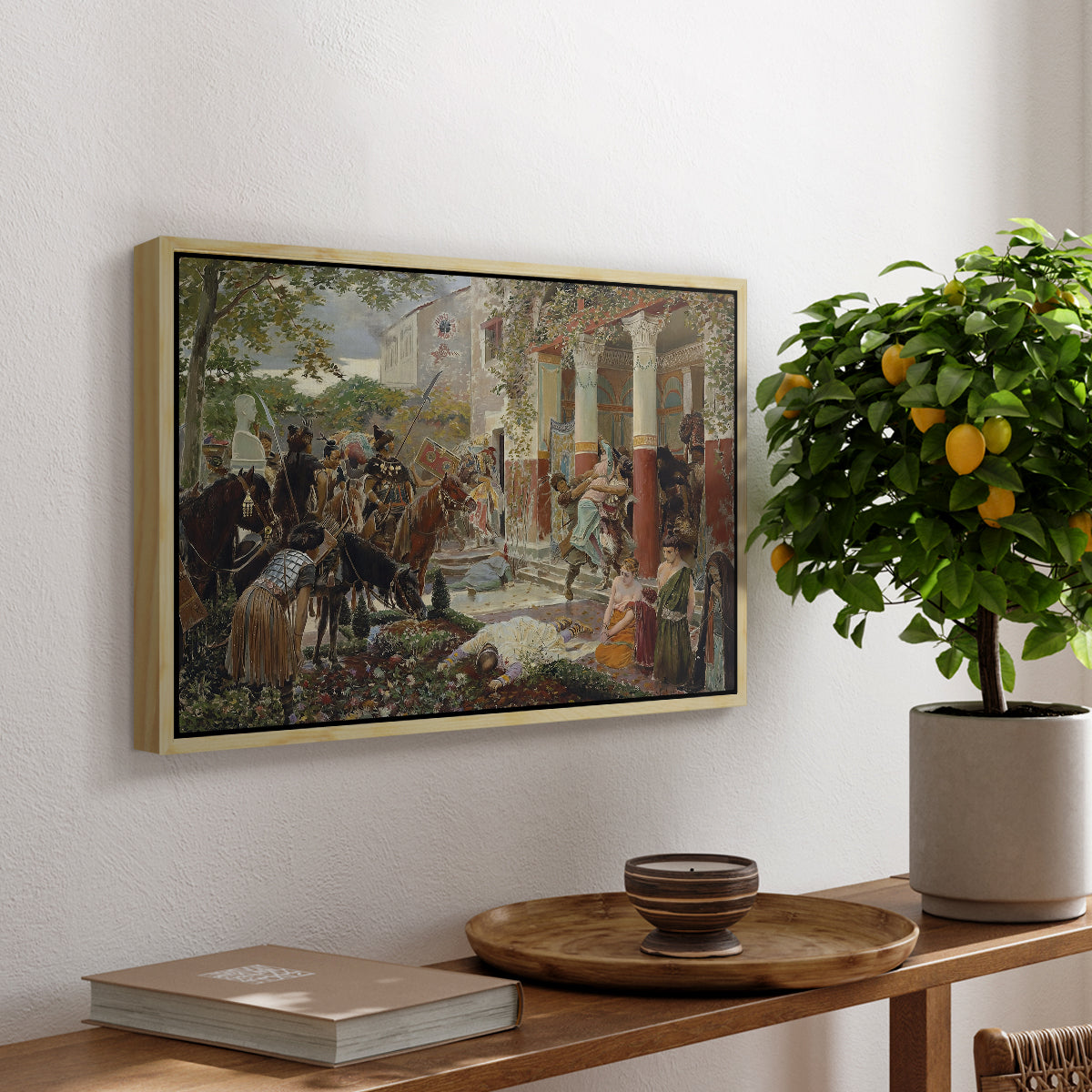 Onslaught of the Tartars, c. 1938 - Floater Framed Canvas Print