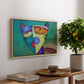 Celestial Cat - Floater Framed Canvas Print