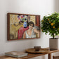 Woman Seated in an Armchair, c. 1920 - Floater Framed Canvas Print