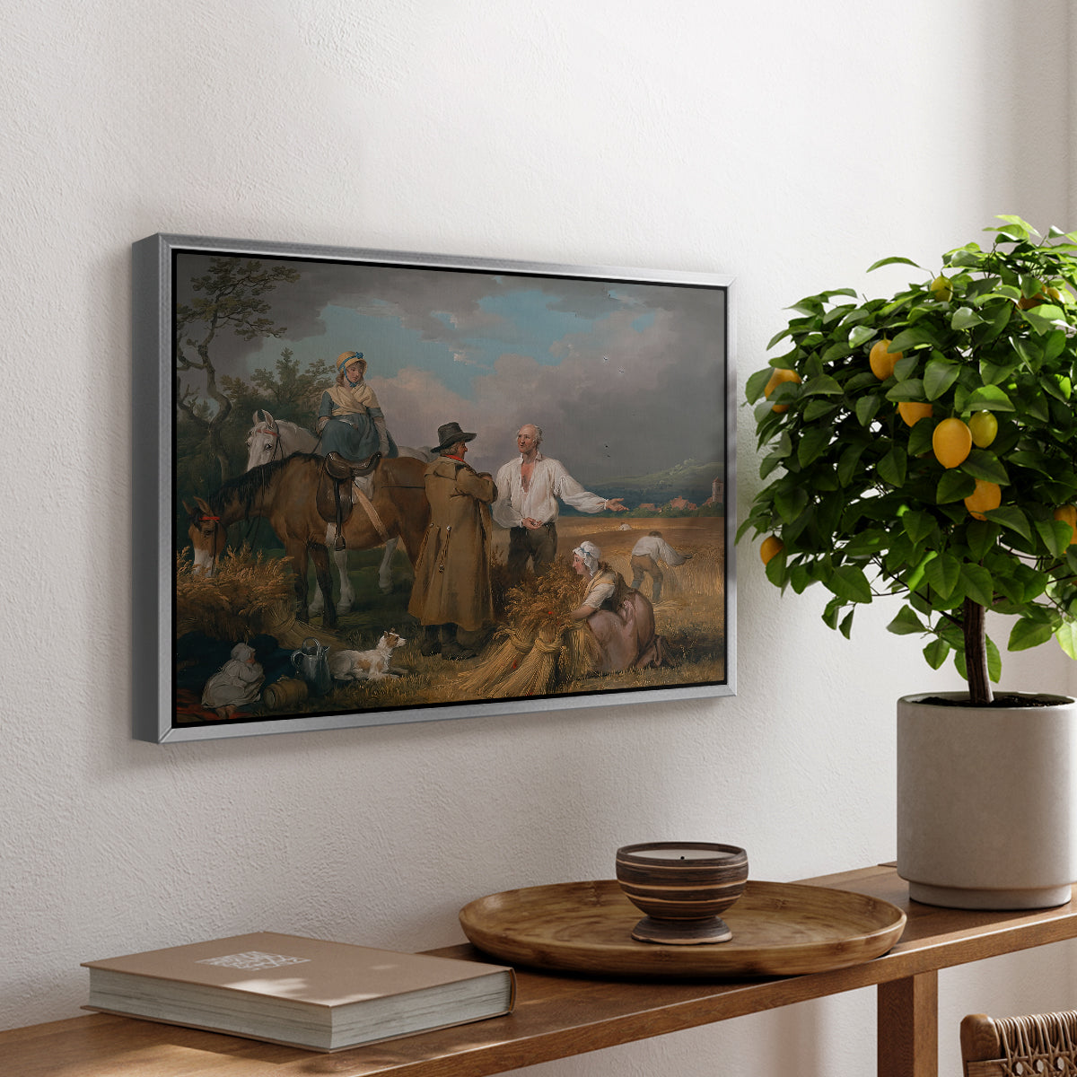 The Reapers, 1800 - Floater Framed Canvas Print