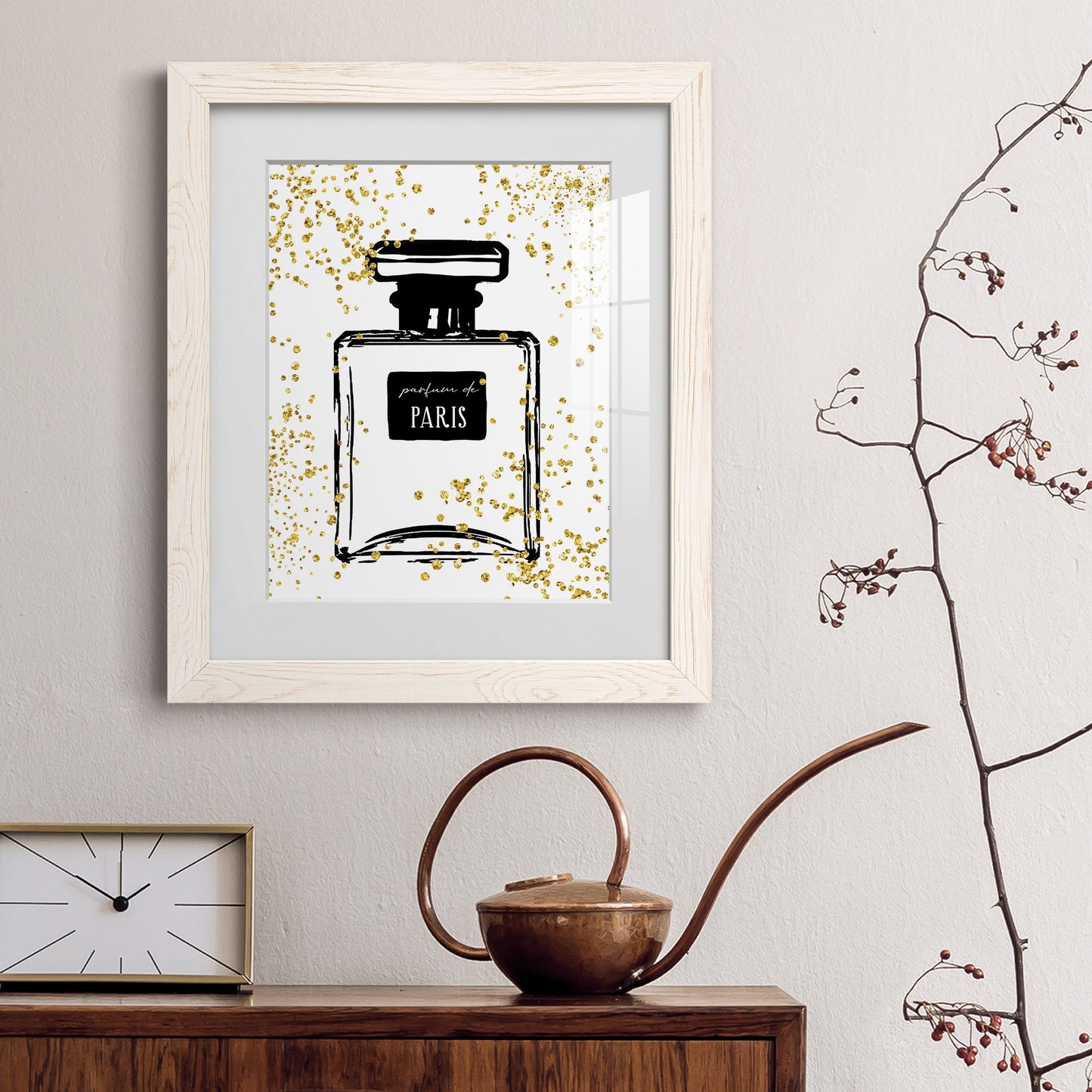 Glitter Perfume I - Premium Framed Print - Distressed Barnwood Frame - Ready to Hang