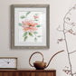 Peony Contour - Barnwood Framed Art Print